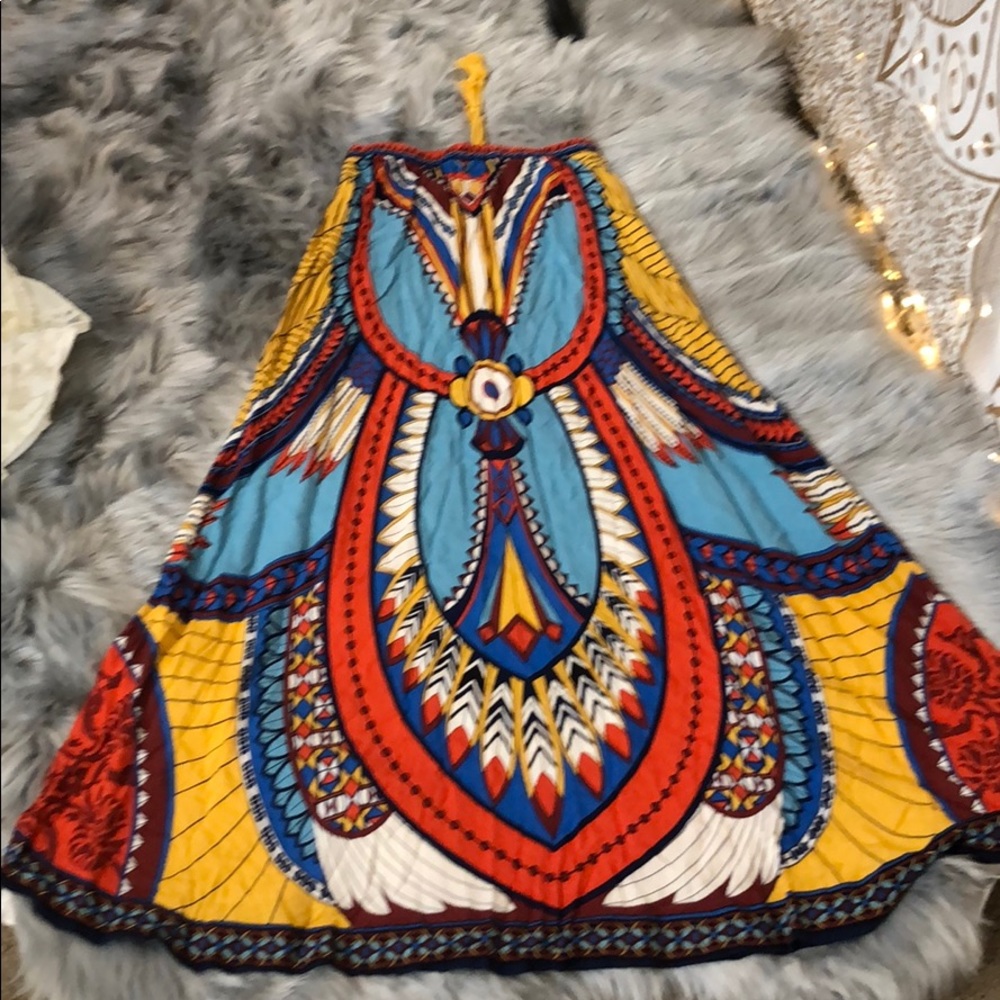 Colorful tribal skirt
